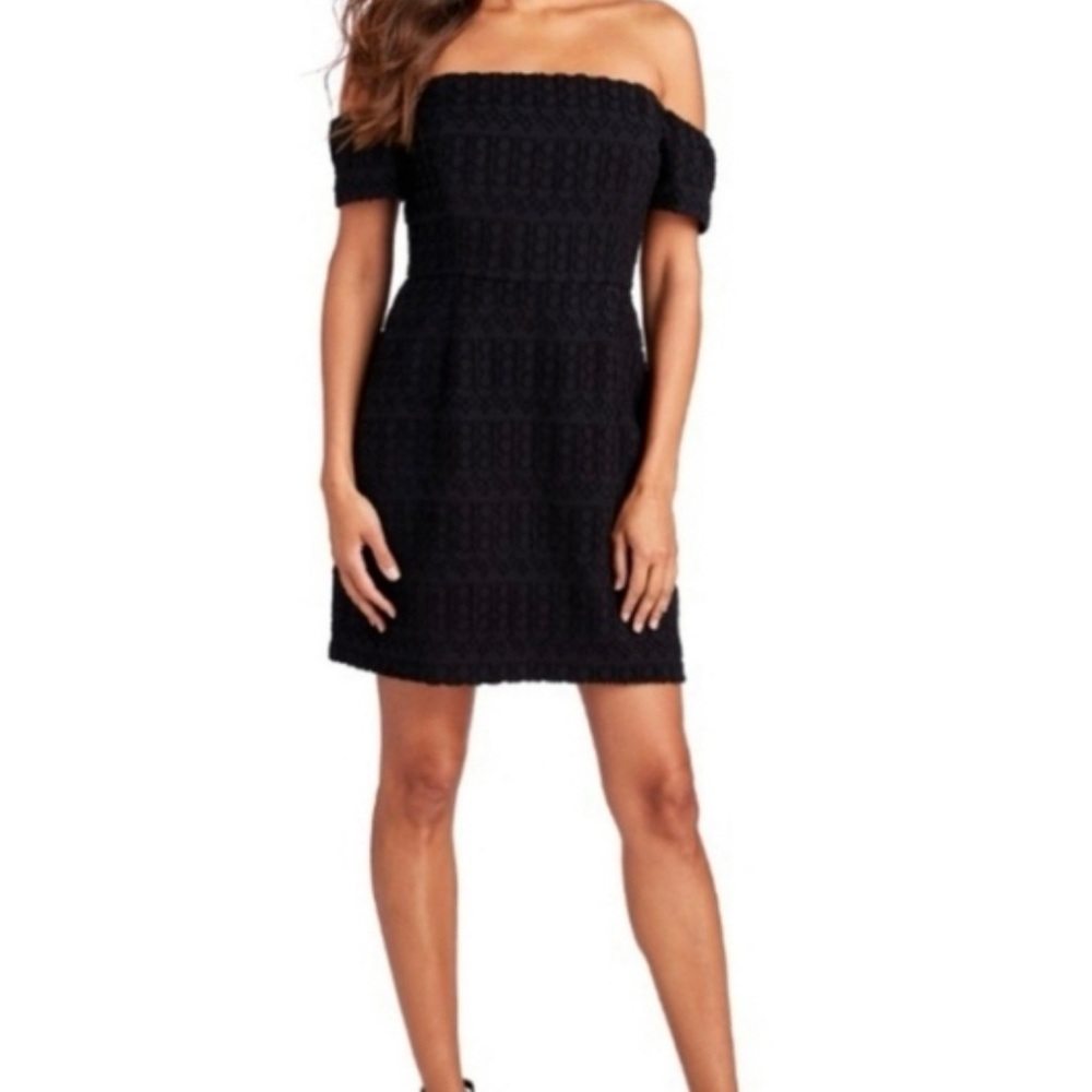 Vineyard Vines Textured Off-Shoulder Cotton Blend Mini Dress Size 6